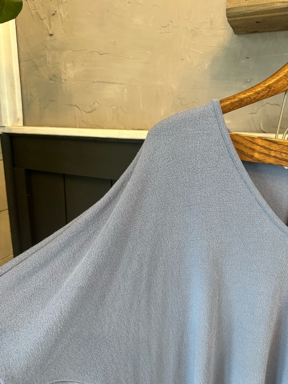 Before You Light Blue Gray V-Neck Knit Top size 3X - Picture 4 of 9
